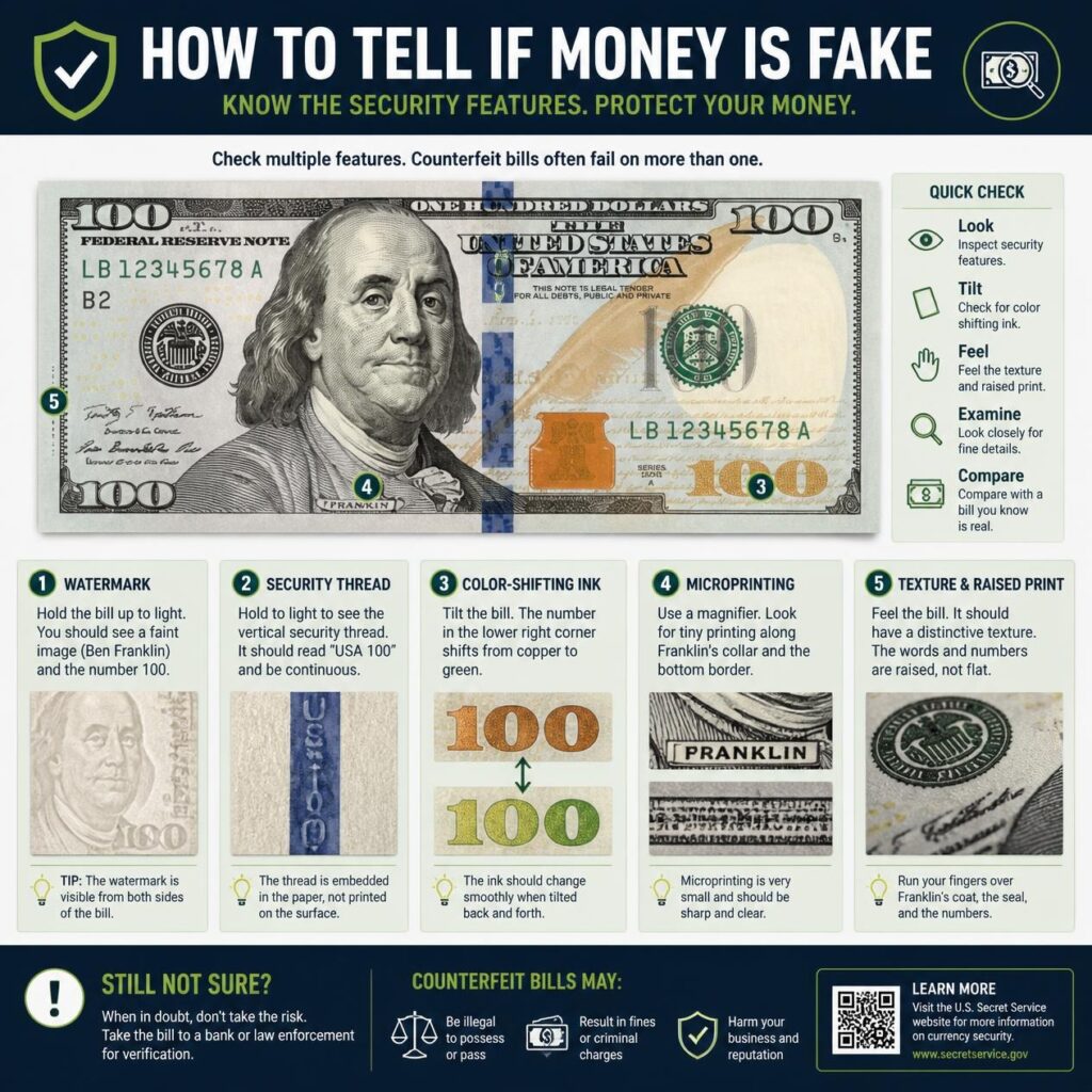 How to Tell If Money Is Fake
