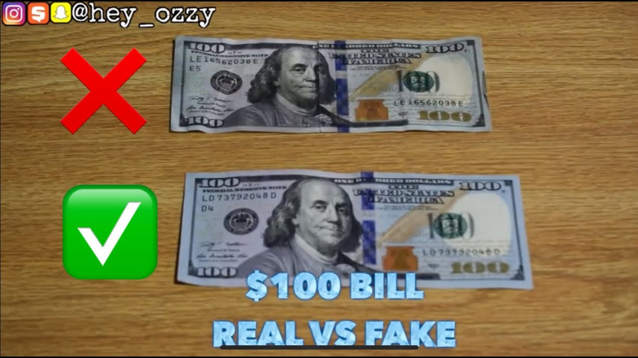 how to tell if money is fake