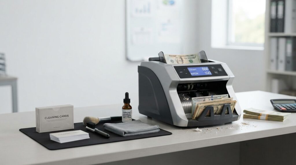 cleaning products for currency counters