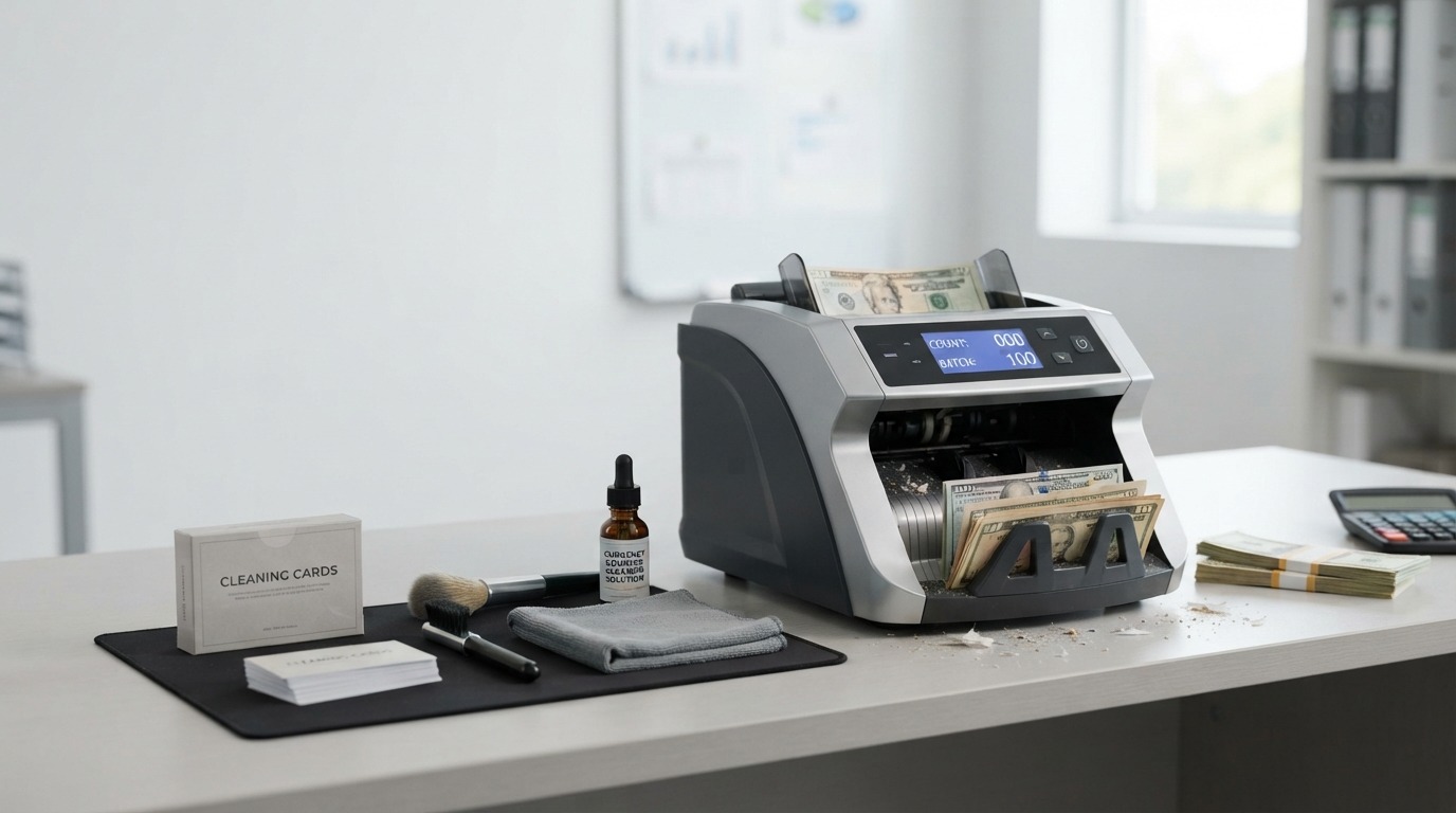 cleaning products for currency counters