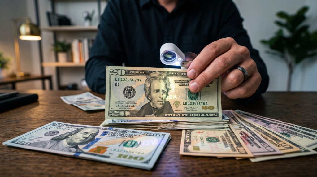 how do you know if a bill is fake